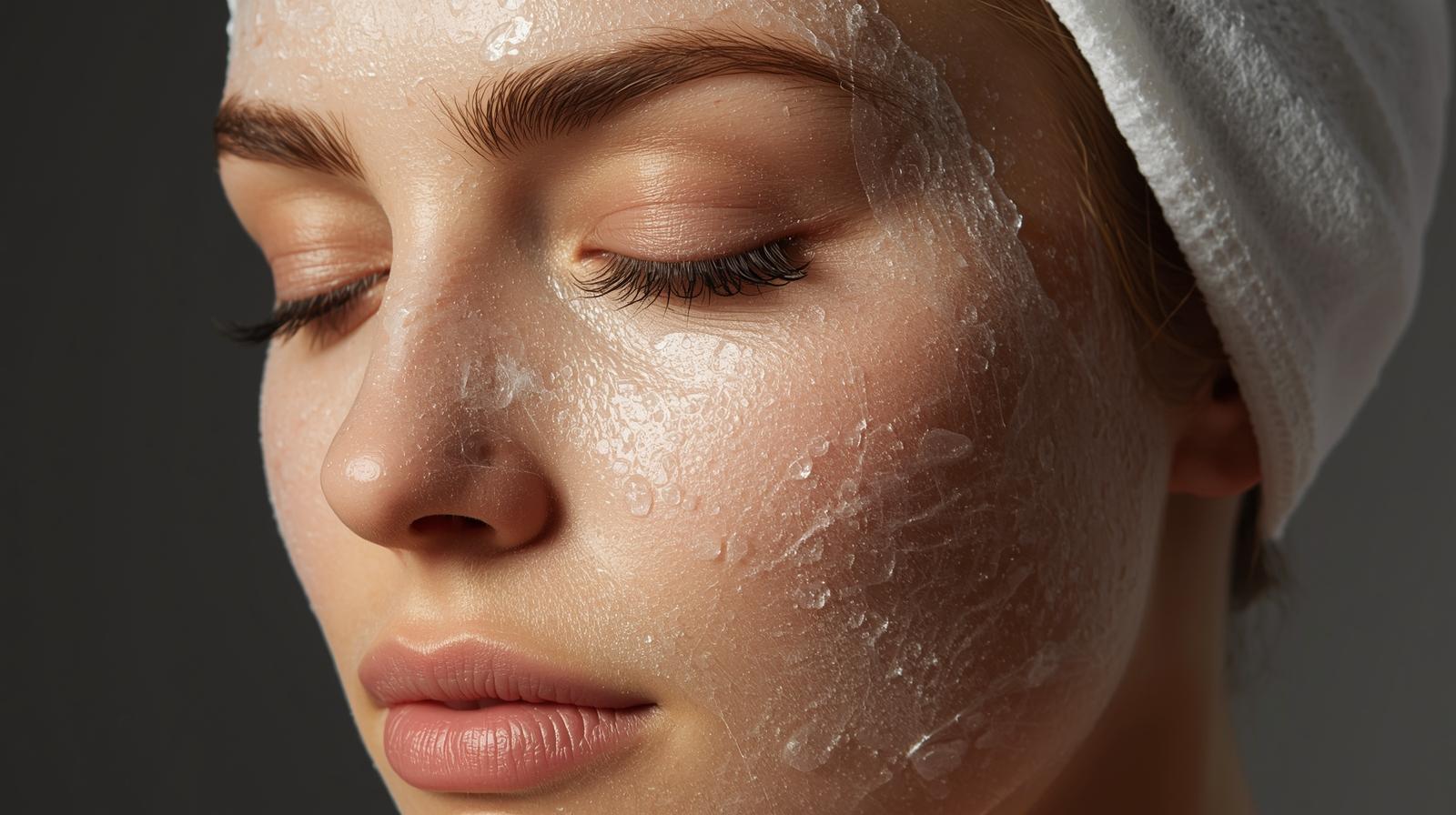 Frau mit Gesichtsmaske