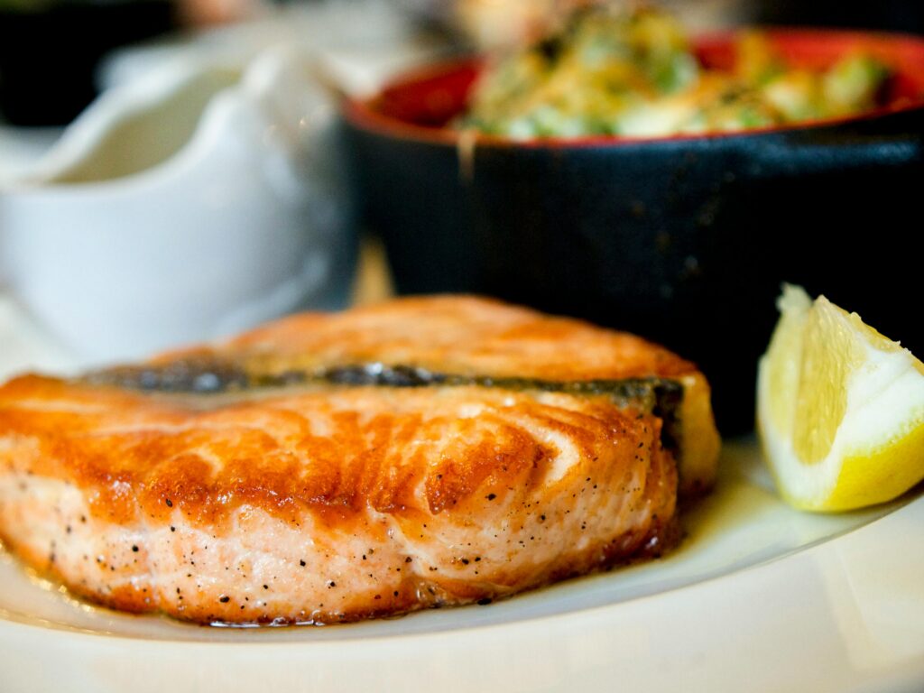 Bild von gebratenem Lachs